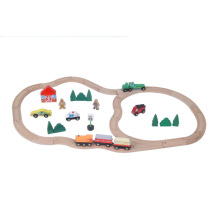 45pcs Double Rings Shape Railway Train Toy Playing Set